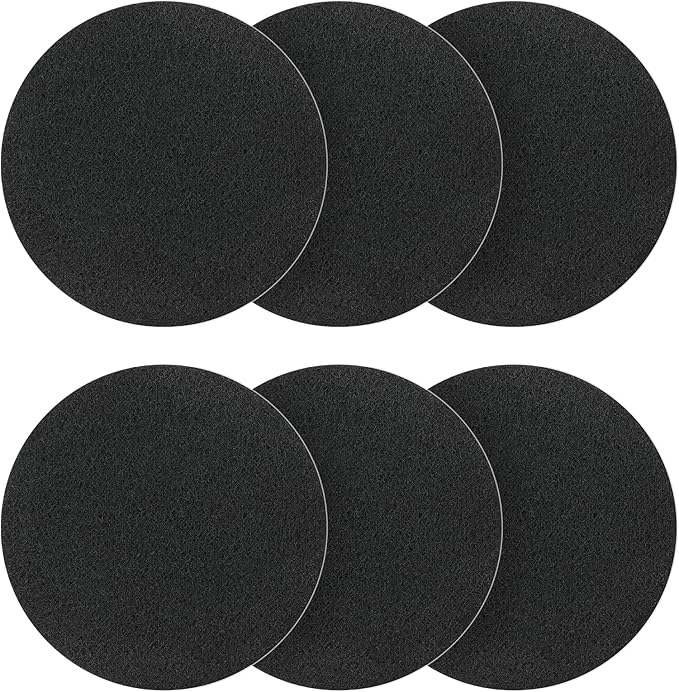 Charcoal Filters for Compost Bucket, 6 Pack Compost Bin Filter, 6.7 inch by Tecreddy