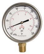 4" Oil Filled Vacuum Pressure Gauge by DirectMaterial