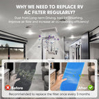 4-PACK RV AC Filter RV Air Filters Replacement - Image 4