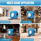 Air Scrubber with 3-Stage Filtration, 750CFM HEPA Air Scrubber Negative Air - Image 8