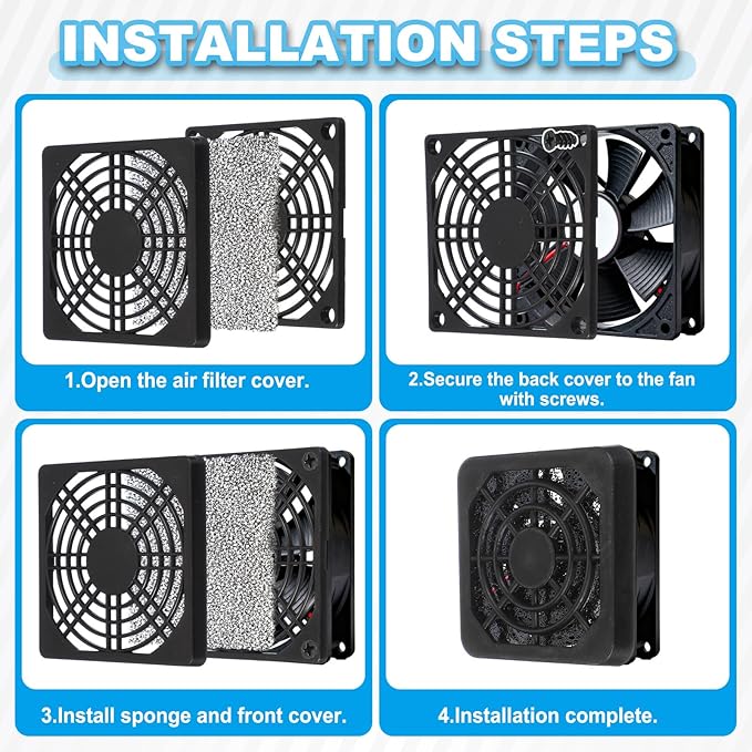 PATIKIL 60mm Fan Filter Grill - Image 5