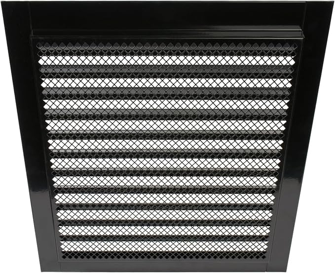 Repa Market 12" x 12" Inch Galvanized Steel Black Soffit Air Vent Cover - Image 9