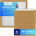 Fiberglass Air Filter -25x25x2Air Filter 12 Pack by Unknown