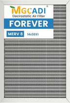 14x30x1 HVAC Furnace Air Filter, Lasts a Lifetime, the Last HVAC Filter You by MGCADI