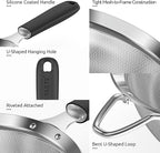 U-Taste Small Fine Mesh Strainer: 18/8 Stainless Steel 3.35in 30 Mesh Kitchen - Image 5