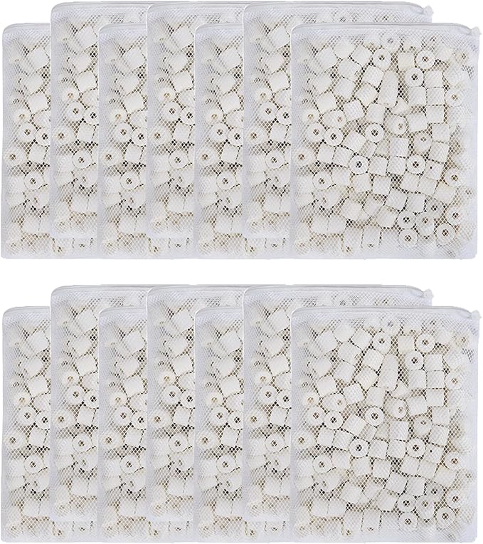 JIHAQUA Aquarium Bio Ceramic Rings 14 lbs Filter Media - Image 3