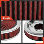A-Premium 14"x3" Round Universal Air Cleaner Filter Assembly - Image 7