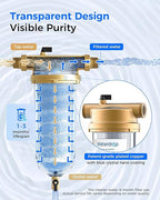 Waterdrop Mega Spin Down Sediment Filter, Reusable Whole House Water Filter - Image 6