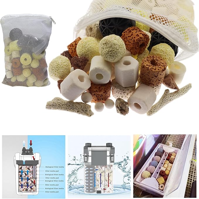 Aquarium Filter Media: 12-in-1 Bio Balls & Ceramic Rings Kit - Image 4