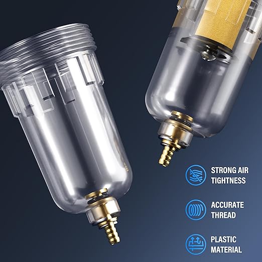 TAILONZ PNEUMATIC 1/4 Inch NPT 2 in 1 Air Filter Pressure Regulator Combo - Image 9