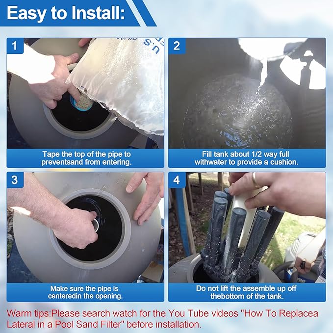 SX180DA Lateral Assembly for Hayward S180T Sand Filter, Pool Sand Filter Parts - Image 6
