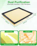 Engine & Cabin Air Filter Set for Toyota Sequoia V6-3.4L, Tundra V6-3.4L. - Image 5