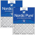 Nordic Pure 20x20x1 Pleated MERV 12 Air Filters 2 Pack by NordicPure