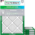 Filterbuy 14x16x1 Air Filter MERV 8 Essential Dust & Allergy Defense, by Filterbuy