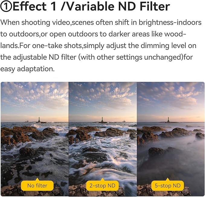Kase 72mm Variable ND1.5-8 & CPL & Black Mist 3 in 1 Filter - Image 3