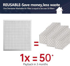 18x20x1 Electrostatic Air Filter, MERV 8 Reusable Aluminum AC/HVAC Furnace - Image 3