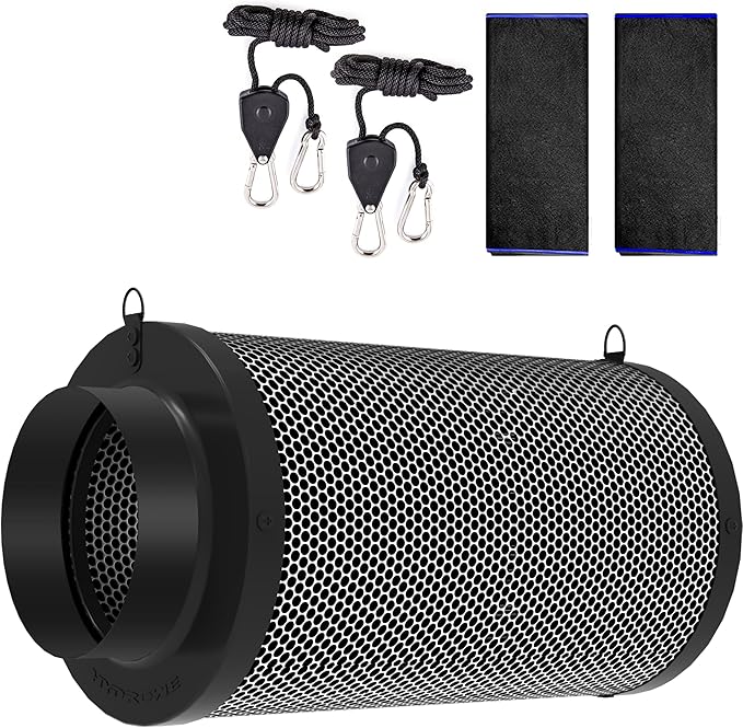 4 Inch Air Carbon Filter for Grow Tent, Smellines Control - Image 8