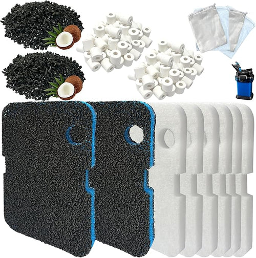 16 Pack Aquarium Filter Media Set Replacement by BEAUFAN