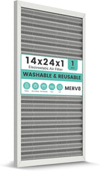 14x24x1 HVAC Furnace Air Filter, Washable Electrostatic Furnace Filter by KEYINGXUAN