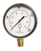 4" Oil Filled Pressure Gauge by DirectMaterial
