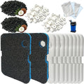 18 Pack Filter Media Compatible by BEAUFAN