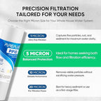 PUREPLUS 5 Micron 10" x 2.5" Whole House Sediment Home Water Filter Cartridge - Image 3