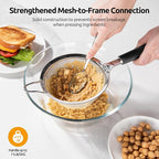 U-Taste Medium Fine Mesh Strainer: 18/8 Stainless Steel 4.73in 30 Mesh Kitchen - Image 7