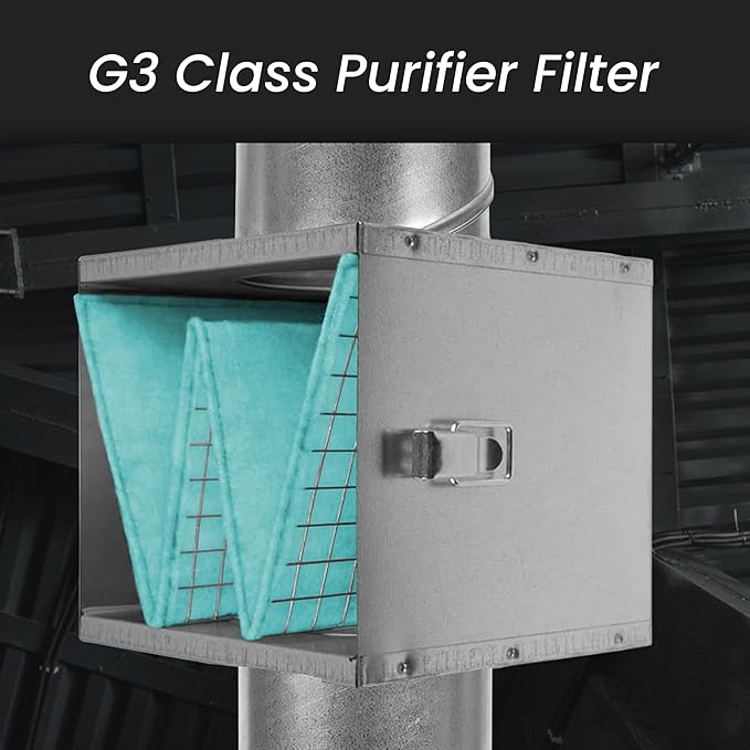 Repa Market 10" Duct Air Filter Box – Galvanized Steel Inline Dryer Filter - Image 6