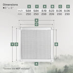 Vent Systems 8" x 8" Inch - Image 2