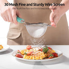 U-Taste Small Fine Mesh Strainer: 18/8 Stainless Steel 3.35in 30 Mesh Kitchen - Image 4