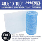 Master Airbrush Elite Paint Spray Booth Exhaust Filter Roll 40.5" x 100' - Image 2