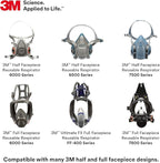 3M P100 Respirator Cartridge/Filter 60926, 1 Pair, Helps Protect Against - Image 5