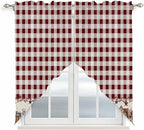 Swag Curtain Valances for Kitchen Windows, Farm Barn Western Star on Vintage - Image 2
