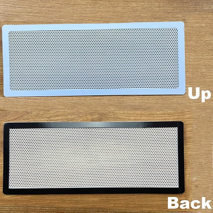 White Floor Register Vent Screen Cover 4"x10" Magnetic - Image 5