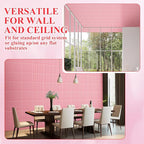 Nuanchu 32 Pcs 3D Slat Wall Panels 12 x 12 Inch PVC Fluted Textured Panel - Image 6