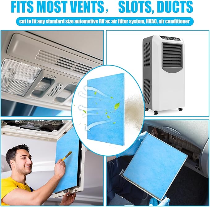 Frienda 12 x 91 Inch Merv 8 Reusable Air Vent Filter Cut to Size Electrostatic - Image 3