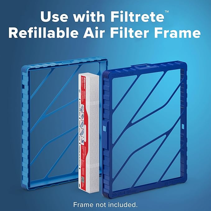 Filtrete 20x25x4 Refillable Air Filter replacement, MPR 1000, MERV 11, Allergen - Image 2