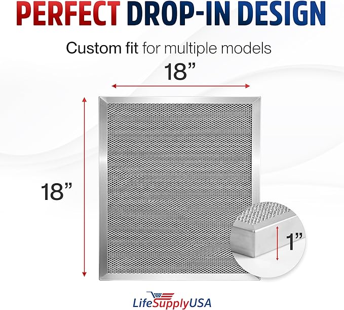 18x18x1 Electrostatic Air Filter, MERV 8, Reusable Furnace AC/HVAC Filter - Image 6