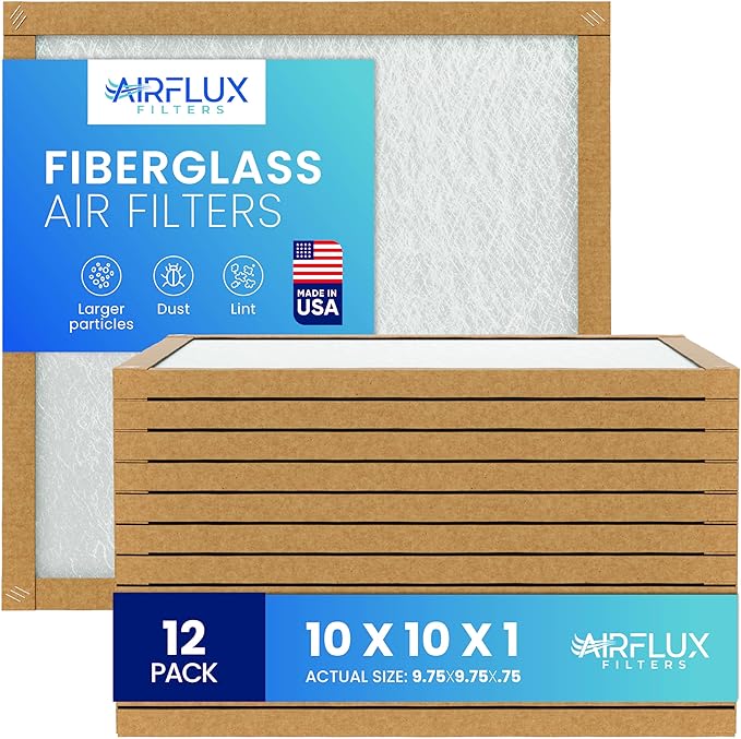 Fiberglass Air Filter -10x10x1Air Filter 12 Pack by Unknown