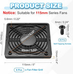 PATIKIL 110mm Fan Filter Grill - Image 2