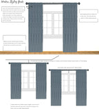 Ombre Light Filtering Door Curtain 100" Extra Wide Gradient Print on Rayon - Image 7