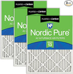 Nordic Pure 14x30x1 Pleated Air Filters MERV 13 Plus Carbon 3 Pack by NordicPure