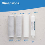 APPLIED MEMBRANES Reverse Osmosis Filter Replacement Set, 50 GPD Pre and Post - Image 2