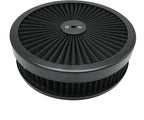 X-AVION Full Flow Round 9''X2'' Air Filter Assembly Kit Black Washable and by X-AVION