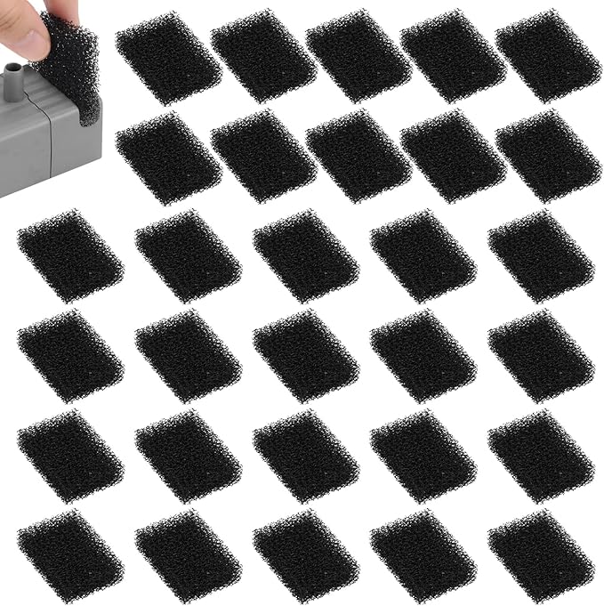 30pcs Pet Fountain Replacement Filter, Cat Drink Water Filter Replace Foam by XIHIRCD