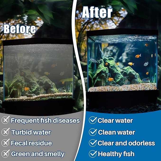 MAQIHAN Aquarium Bio Filter Media - 300g Ceramic Rings Balls - Image 4
