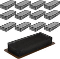 12 Pack Floor Register Cover Trap 4 X 12 Inch Vent Screen Net Black Air Vent by LOSYHU