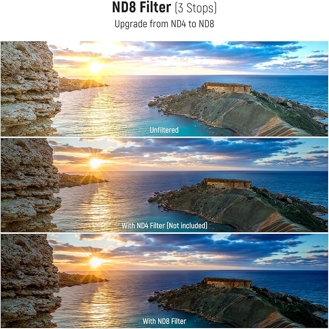 NEEWER 62mm UV CPL ND Lens Filter Kit, UV Protection + Circular Polarizing + - Image 4