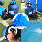 QwayHome 3.1 lbs Pool Filter Balls, Reusable Filter Sand Balls - Image 6