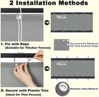 Privacy Screen Protector 2' x 23' UV-Protection Wind-Resistant Patio Privacy - Image 6